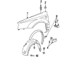 Diagram for Volkswagen Golf Fender - 1HM-821-022-C