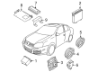 Diagram for Volkswagen Jetta Subwoofer - 1C0-035-411-G