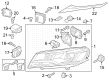 Diagram for Volkswagen Headlight Bulb - N-107-763-03