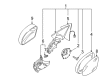 Diagram for Volkswagen Car Mirror - 5N1-857-507-P-9B9