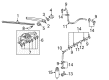 Diagram for Volkswagen Golf R Wiper Arm - 5K6-955-707-B