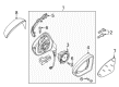 Diagram for Volkswagen Car Mirror - 5GM-857-507-C-9B9