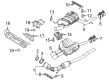 Diagram for Volkswagen Exhaust Resonator - 5C6-253-609-T