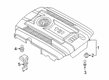 Diagram for Volkswagen Engine Cover - 06K-103-925-CL