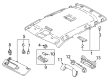 Diagram for Volkswagen Tiguan Sun Visor - 5NN-857-552-L-3H8