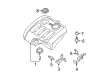 Diagram for Volkswagen Jetta Engine Cover - 038-103-925-GD