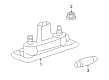 Diagram for Volkswagen License Plate Lights - 1K9-943-021-D