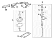 Diagram for Volkswagen Jetta Parking Brake Cable - 5C0-609-721-T