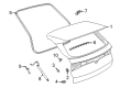 Diagram for Volkswagen Liftgate Lift Support - 11K-827-851