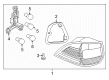 Diagram for Volkswagen Jetta Back Up Light - 1K9-945-095-G