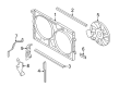Diagram for Volkswagen Fan Shroud - 3D0-121-207-J