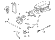 Diagram for Volkswagen Cabrio Air Duct - 037-131-581