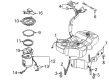 Diagram for Volkswagen Passat Gas Cap - 561-201-550-B