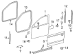 Diagram for Volkswagen Door Seal - 1K5-867-911-9B9