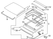 Diagram for Volkswagen Convertible Top Motor - 5TA-877-795