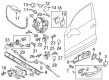 Diagram for Volkswagen Touareg Exterior Door Handle - 7P6-837-206-B-GRU