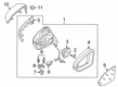 Diagram for Volkswagen Mirror Actuator - 3G0-959-578-A