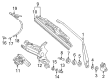 Diagram for Volkswagen EuroVan Wiper Arm - 701-955-707