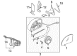 Diagram for Volkswagen Beetle Mirror Switch - 3B1-959-565-C-01C
