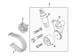 Diagram for Volkswagen Timing Belt Idler Pulley - 07D-145-276-C