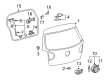 Diagram for Volkswagen Liftgate Hinge - 1K6-827-301-C