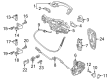 Diagram for Volkswagen Rear Passenger Door Handle Latch - 5K4-839-015-AE
