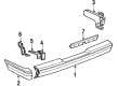 Diagram for Volkswagen Vanagon Bumper - 255-807-324-A-GRU