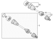 Diagram for Volkswagen Passat CV Boot - 3B0-598-203