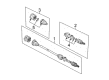 Diagram for Volkswagen Passat CV Joint - 8D0-498-103-AX