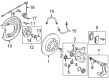 Diagram for Volkswagen Brake Dust Shields - 1Q0-615-611-F