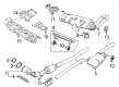 Diagram for Volkswagen Beetle Muffler - 5C3-253-609-Q
