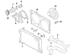 Diagram for Volkswagen Phaeton Fan Shroud - 3D0-121-207-F