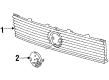 Diagram for Volkswagen Quantum Grille - 323-853-653-01C