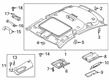 Diagram for Volkswagen Arteon Sun Visor - 3G0-857-551-AR-3H8