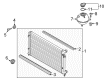 Diagram for Volkswagen Tiguan Radiator - 5N0-121-253-N