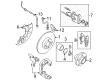 Diagram for Volkswagen Brake Pads - 1J0-698-151-K