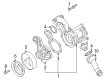 Diagram for Volkswagen Scirocco Water Pump - 037-121-010-C