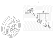 Diagram for Volkswagen GTI TPMS Sensor - 1K0-907-253-E