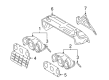 Diagram for Volkswagen CC Exhaust Pipe - 03H-253-031-C