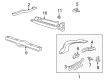 Diagram for Volkswagen Cabrio Frame Rail - 1EM-803-506