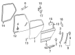 Diagram for Volkswagen Rabbit Door Seal - 1K6-867-911-E-9B9
