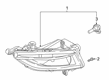 Diagram for Volkswagen Daytime Running Lights - 17A-941-653-B