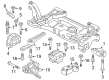 Diagram for Volkswagen CC Engine Mount - 1K0-199-262-CL