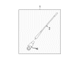 Diagram for Volkswagen Passat Antenna Cable - 3B9-035-550-B
