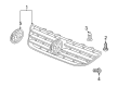 Diagram for Volkswagen Phaeton Emblem - 3D0-853-600-A