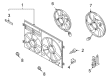 Diagram for Volkswagen Tiguan Fan Mounting Bracket - 1J0-971-830-H