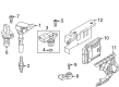 Diagram for Volkswagen Golf R Speed Sensor - 06H-906-433-D