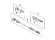 Diagram for Volkswagen Passat CV Boot - 4B0-598-203