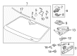 Diagram for Volkswagen Rabbit Car Mirror - 3C0-857-511-J-9B9
