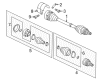 Diagram for Volkswagen Beetle CV Boot - 3C0-498-201